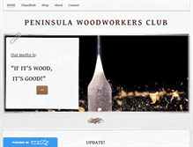 Tablet Screenshot of peninsulawoodworkers.org